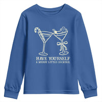Christmas Cocktail Youth Sweatshirt Merry Little Cocktail Espresso Martini - Wonder Print Shop