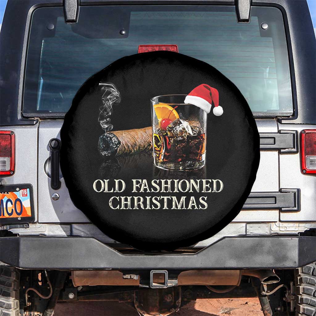Old Fashioned Cocktail Christmas Spare Tire Cover Funny Bourbon Cocktail Drink - Wonder Print Shop