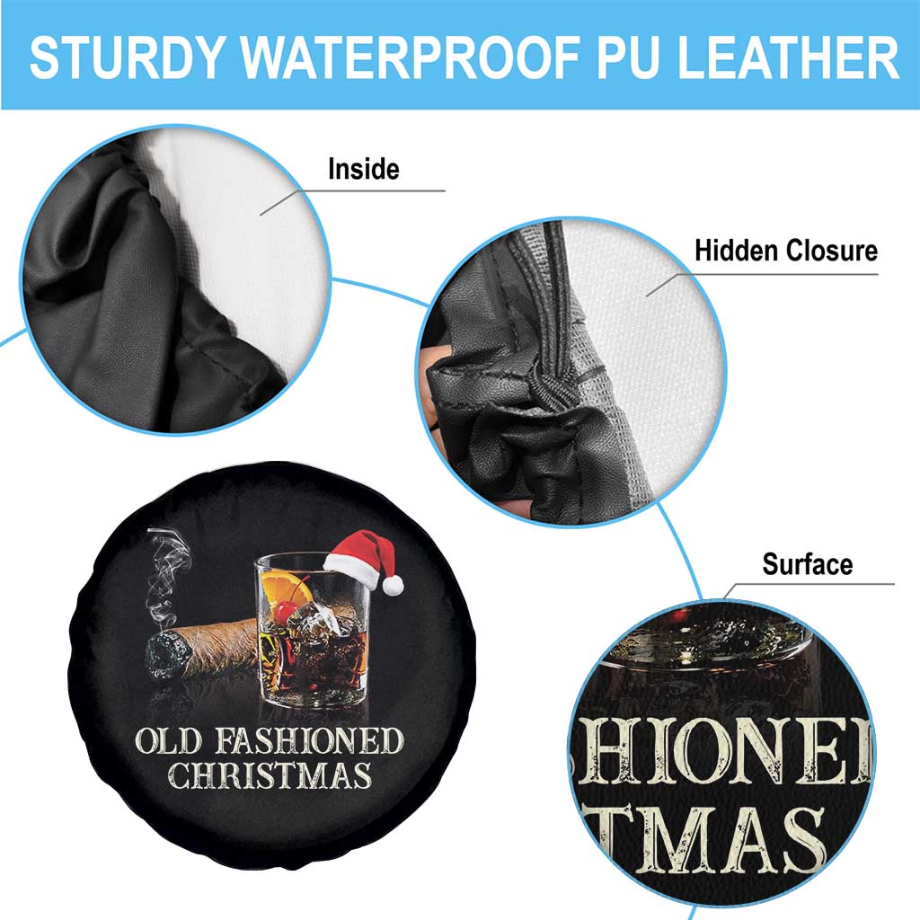 Old Fashioned Cocktail Christmas Spare Tire Cover Funny Bourbon Cocktail Drink - Wonder Print Shop