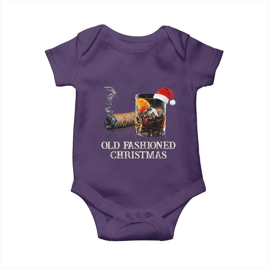 Old Fashioned Cocktail Christmas Baby Onesie Funny Bourbon Cocktail Drink - Wonder Print Shop