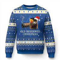 Old Fashioned Cocktail Christmas Hanukkah Ugly Sweater Funny Bourbon Cocktail Drink - Wonder Print Shop