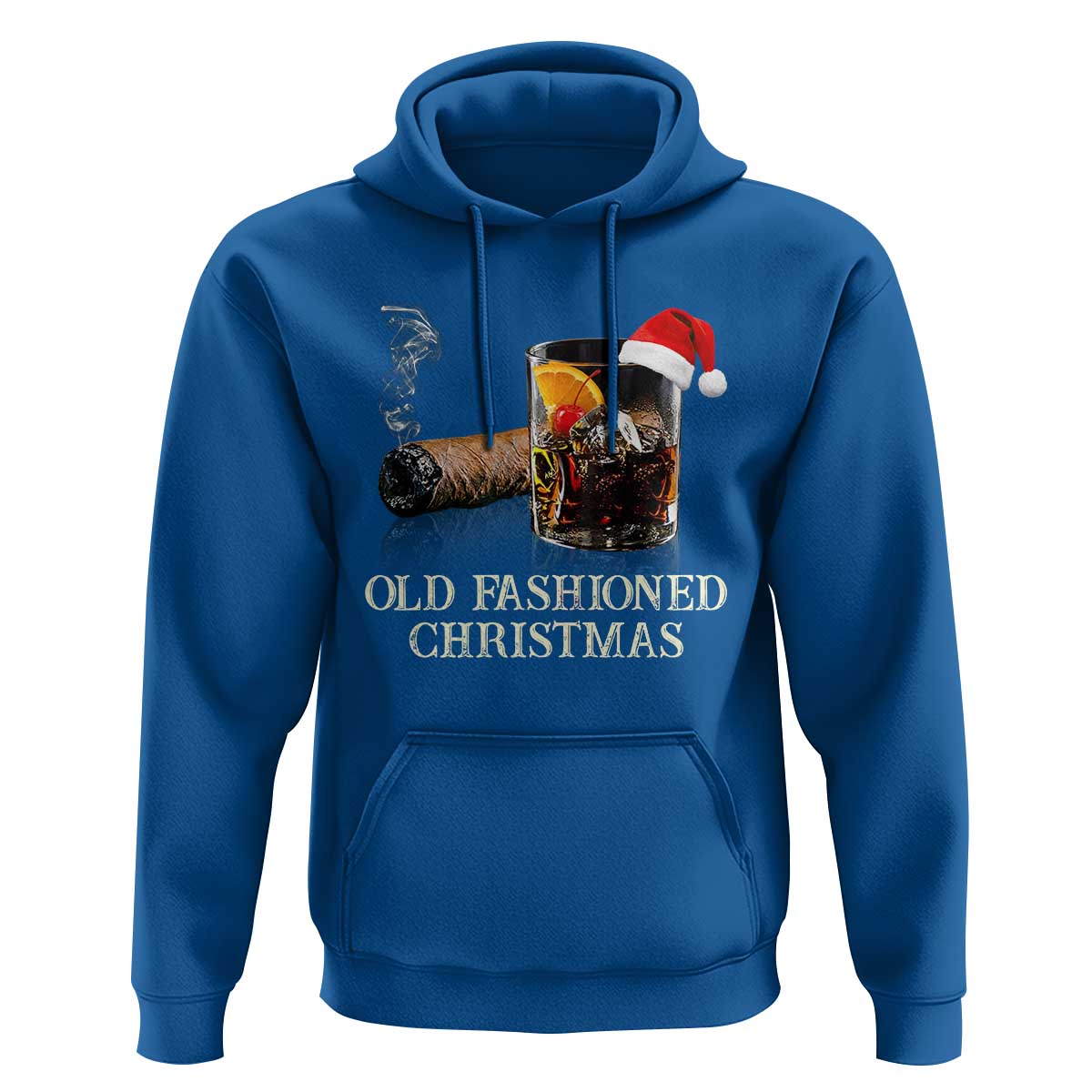 Old Fashioned Cocktail Christmas Hoodie Funny Bourbon Cocktail Drink - Wonder Print Shop