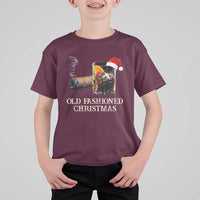 Old Fashioned Cocktail Christmas T Shirt For Kid Funny Bourbon Cocktail Drink - Wonder Print Shop