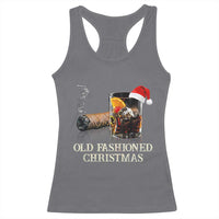 Old Fashioned Cocktail Christmas Racerback Tank Top Funny Bourbon Cocktail Drink - Wonder Print Shop
