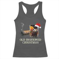 Old Fashioned Cocktail Christmas Racerback Tank Top Funny Bourbon Cocktail Drink - Wonder Print Shop