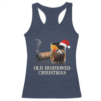 Old Fashioned Cocktail Christmas Racerback Tank Top Funny Bourbon Cocktail Drink - Wonder Print Shop
