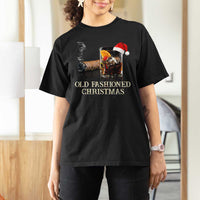 Old Fashioned Cocktail Christmas T Shirt For Women Funny Bourbon Cocktail Drink - Wonder Print Shop