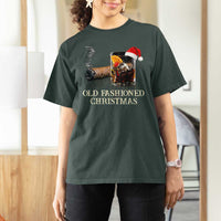 Old Fashioned Cocktail Christmas T Shirt For Women Funny Bourbon Cocktail Drink - Wonder Print Shop