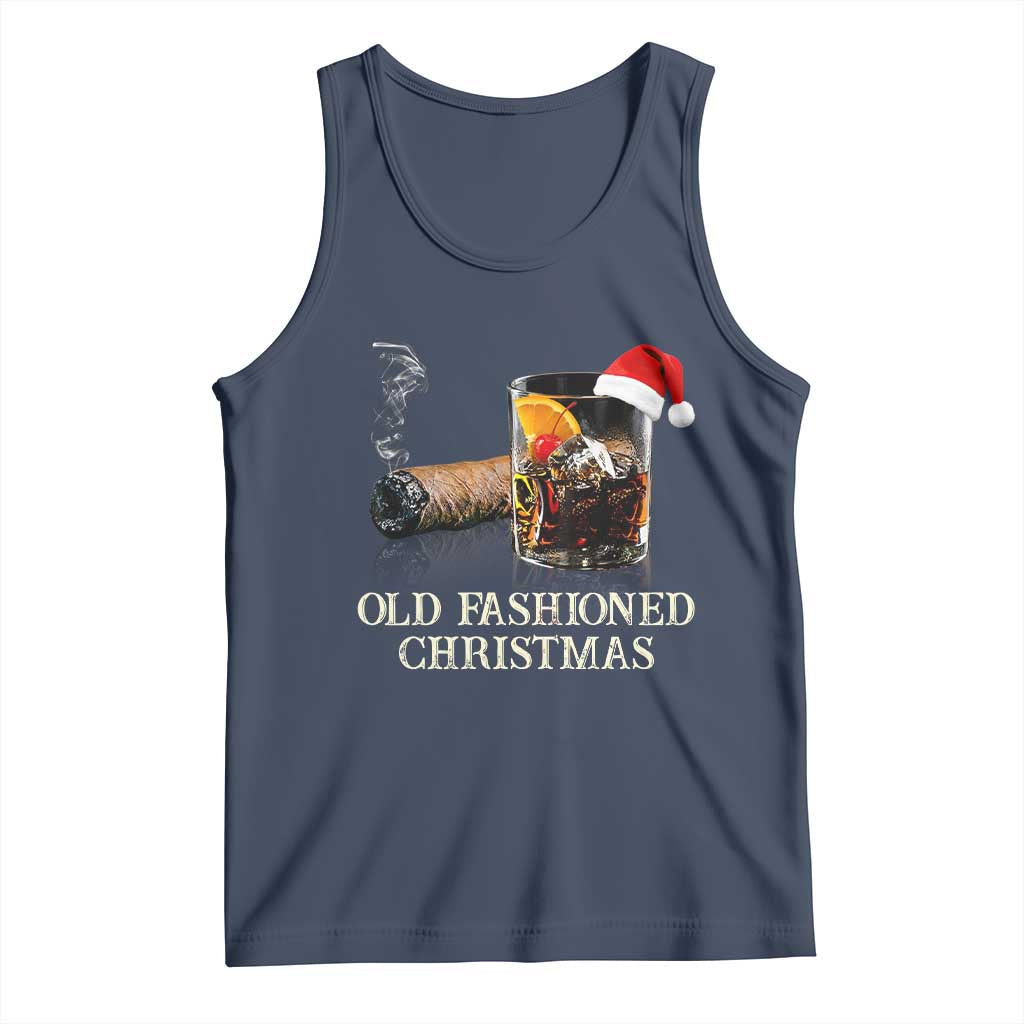 Old Fashioned Cocktail Christmas Tank Top Funny Bourbon Cocktail Drink - Wonder Print Shop