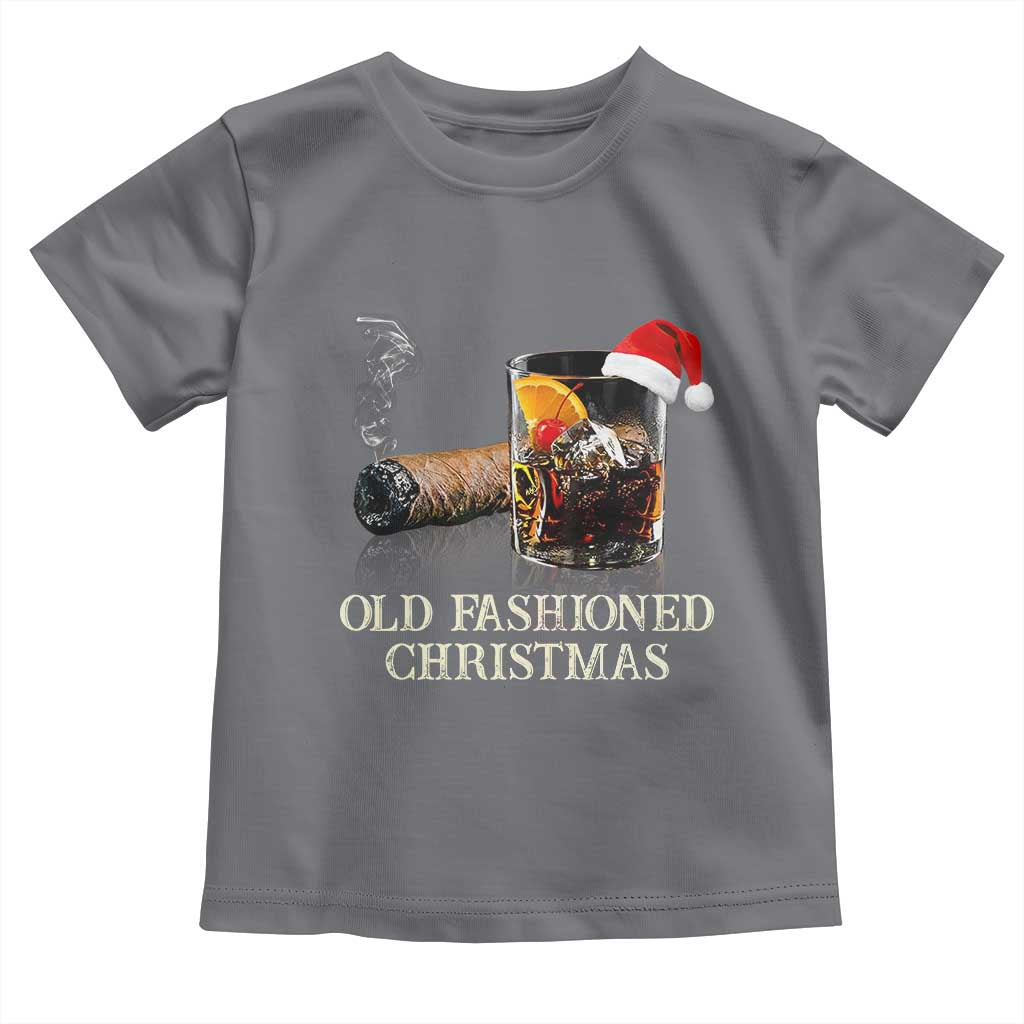 Old Fashioned Cocktail Christmas Toddler T Shirt Funny Bourbon Cocktail Drink - Wonder Print Shop