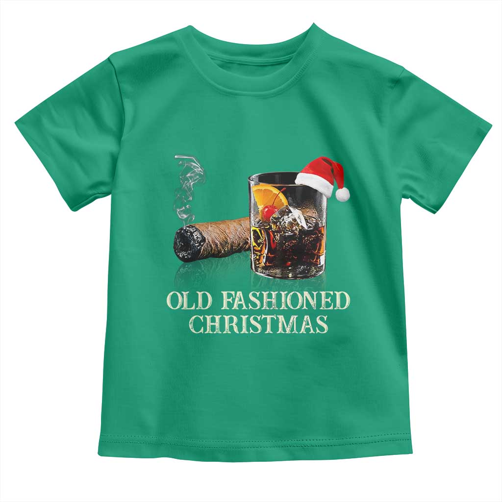 Old Fashioned Cocktail Christmas Toddler T Shirt Funny Bourbon Cocktail Drink - Wonder Print Shop