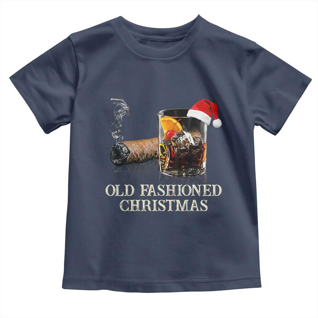 Old Fashioned Cocktail Christmas Toddler T Shirt Funny Bourbon Cocktail Drink - Wonder Print Shop
