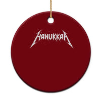 Hanukkah Heavy Metal Ceramic Ornament Latke Party Jewish Menorah Dreidel - Wonder Print Shop