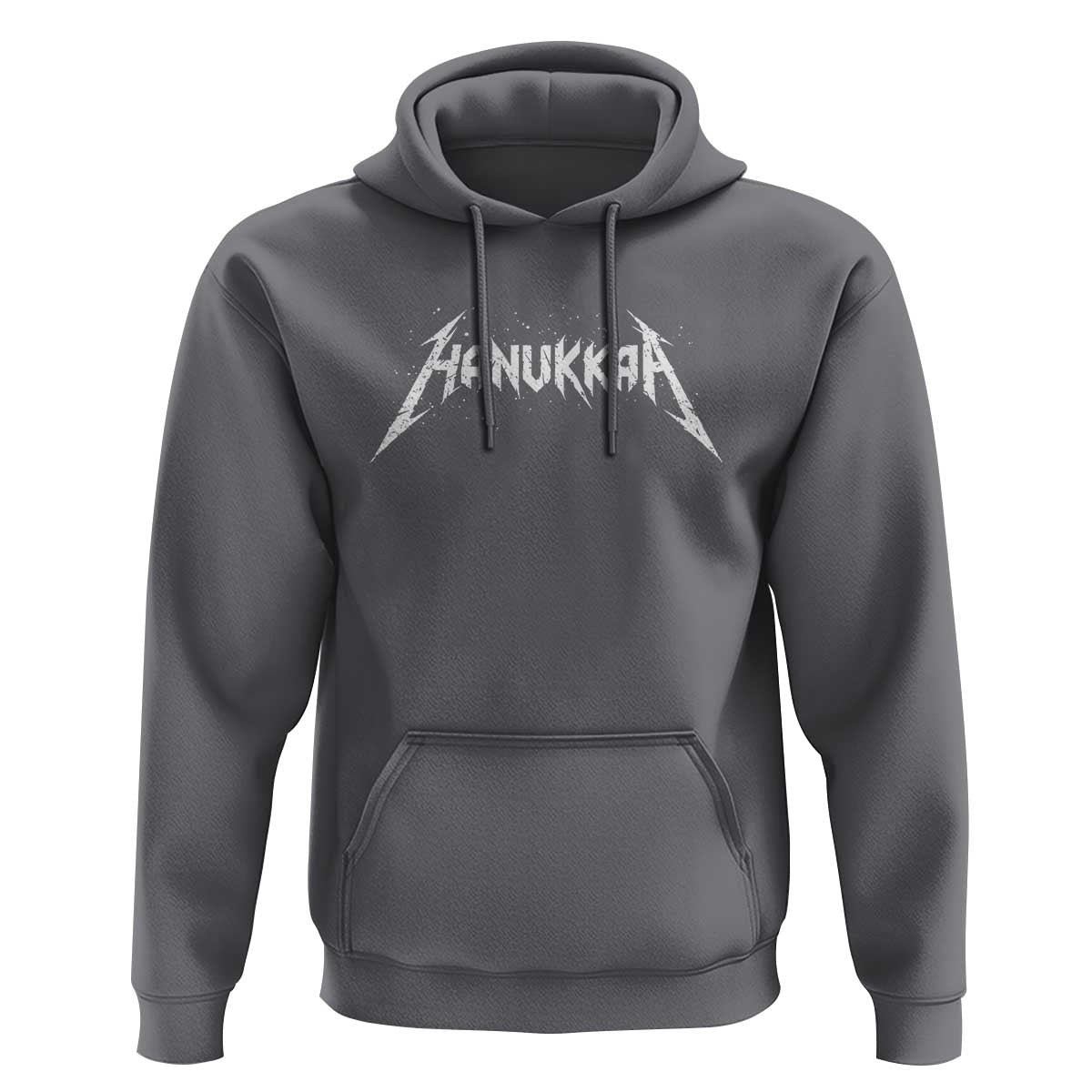 Hanukkah Heavy Metal Hoodie Latke Party Jewish Menorah Dreidel - Wonder Print Shop