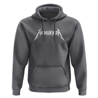 Hanukkah Heavy Metal Hoodie Latke Party Jewish Menorah Dreidel - Wonder Print Shop