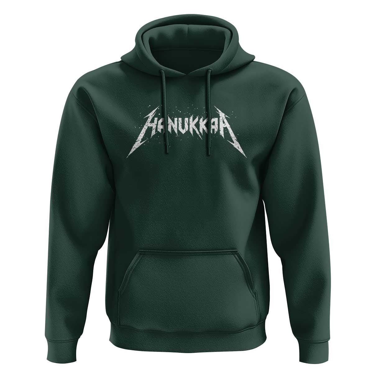 Hanukkah Heavy Metal Hoodie Latke Party Jewish Menorah Dreidel - Wonder Print Shop