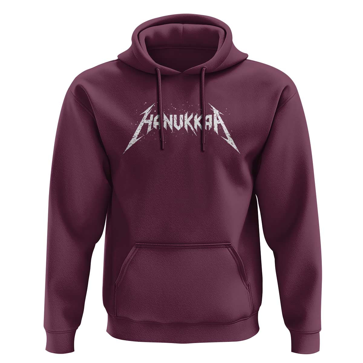 Hanukkah Heavy Metal Hoodie Latke Party Jewish Menorah Dreidel - Wonder Print Shop