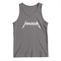 Hanukkah Heavy Metal Tank Top Latke Party Jewish Menorah Dreidel - Wonder Print Shop