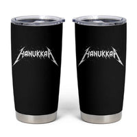Hanukkah Heavy Metal Tumbler Cup Latke Party Jewish Menorah Dreidel - Wonder Print Shop