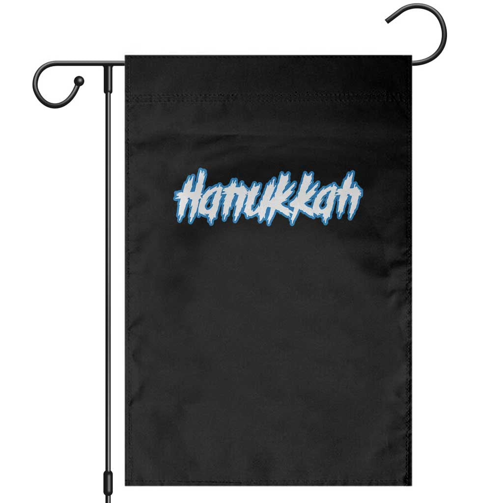 Hanukkah Heavy Metal Garden Flag Jewish Menorah Dreidel - Wonder Print Shop