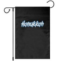 Hanukkah Heavy Metal Garden Flag Jewish Menorah Dreidel - Wonder Print Shop