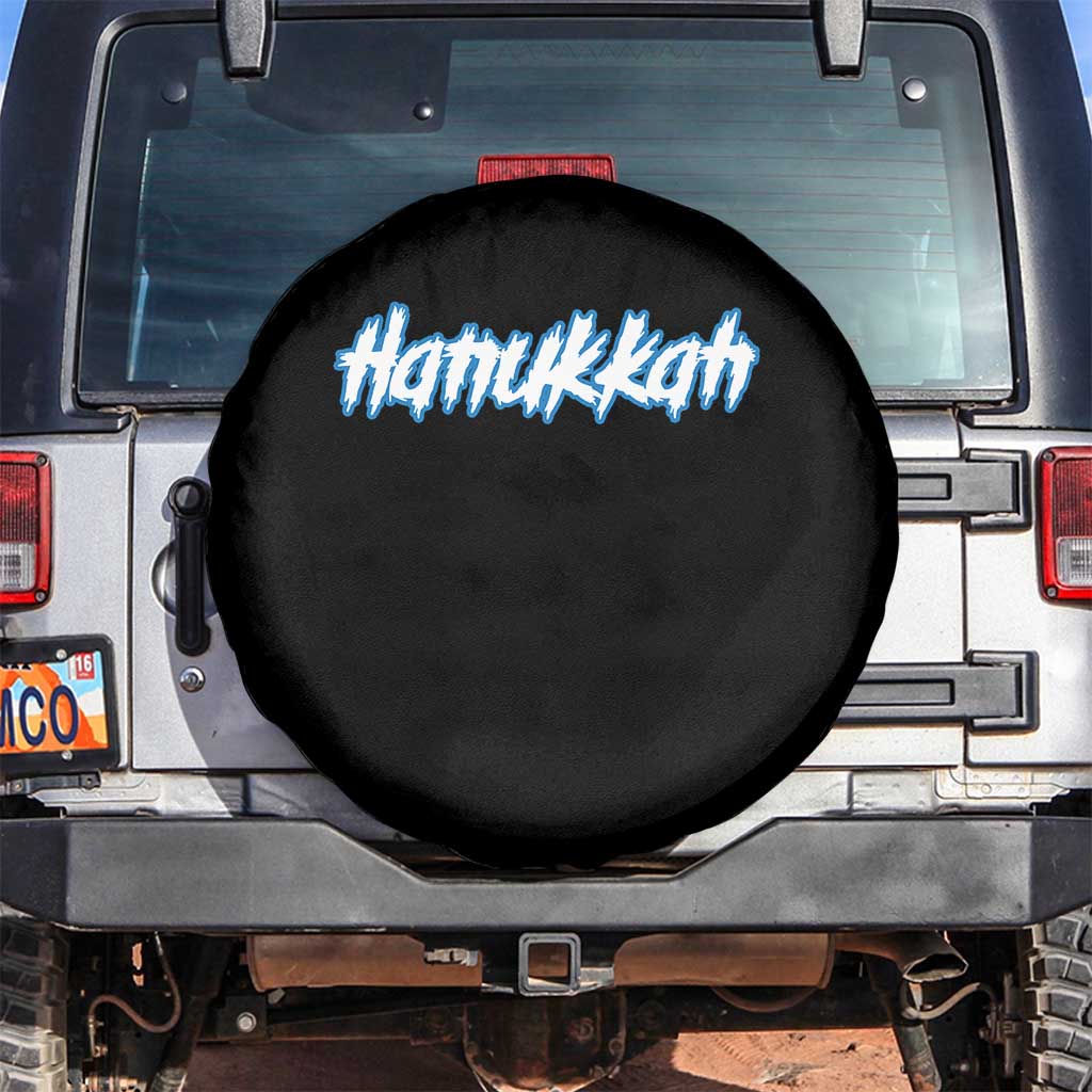 Hanukkah Heavy Metal Spare Tire Cover Jewish Menorah Dreidel - Wonder Print Shop