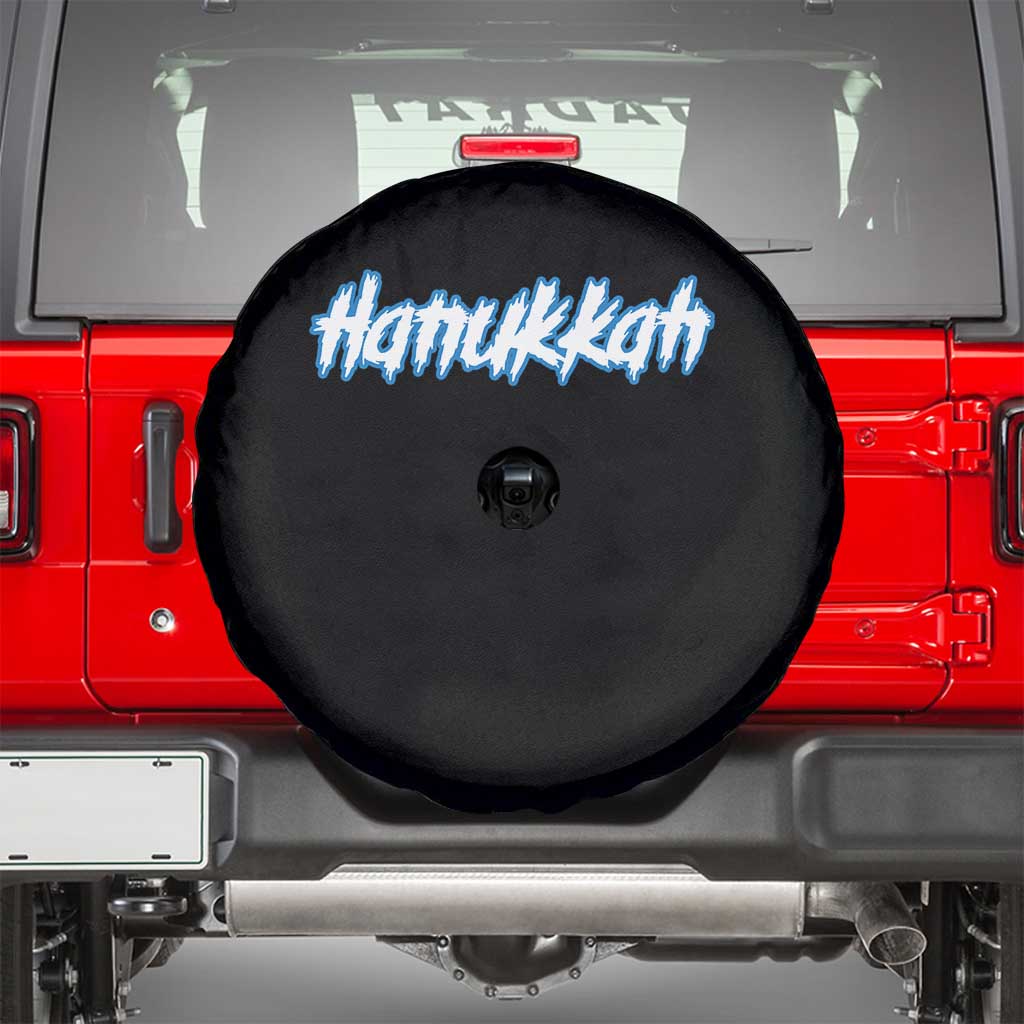 Hanukkah Heavy Metal Spare Tire Cover Jewish Menorah Dreidel - Wonder Print Shop