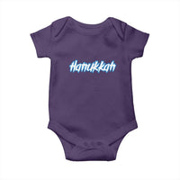 Hanukkah Heavy Metal Baby Onesie Jewish Menorah Dreidel - Wonder Print Shop