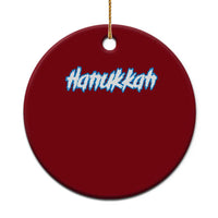 Hanukkah Heavy Metal Ceramic Ornament Jewish Menorah Dreidel - Wonder Print Shop