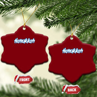 Hanukkah Heavy Metal Ceramic Ornament Jewish Menorah Dreidel - Wonder Print Shop