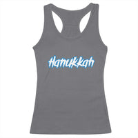 Hanukkah Heavy Metal Racerback Tank Top Jewish Menorah Dreidel - Wonder Print Shop
