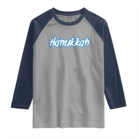 Hanukkah Heavy Metal Raglan Shirt Jewish Menorah Dreidel - Wonder Print Shop
