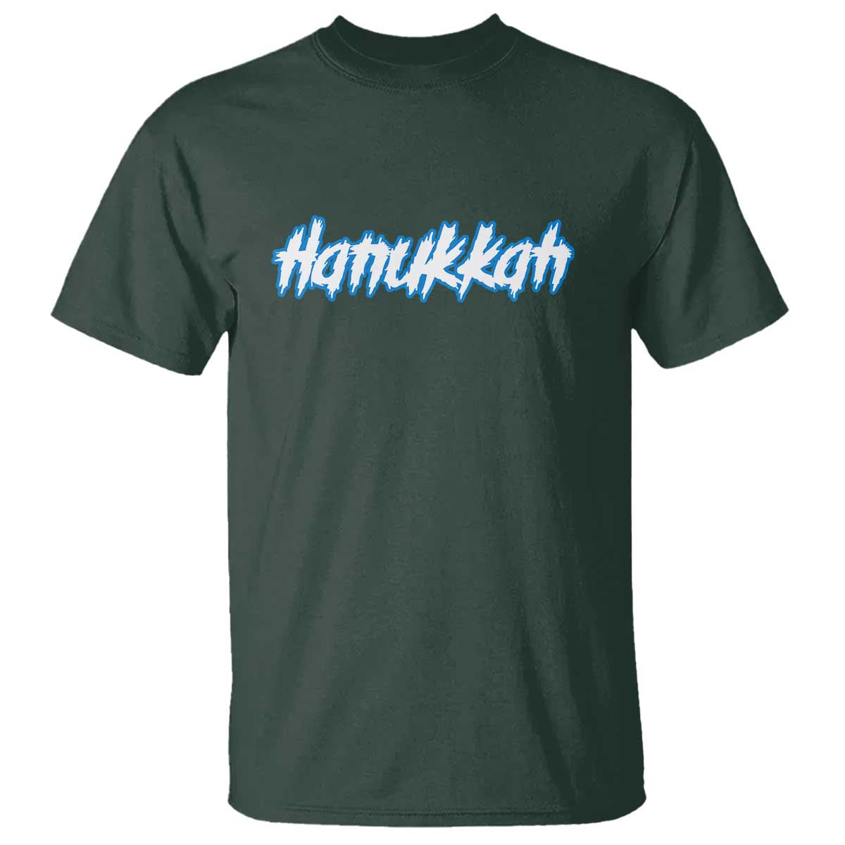 Hanukkah Heavy Metal T Shirt Jewish Menorah Dreidel - Wonder Print Shop
