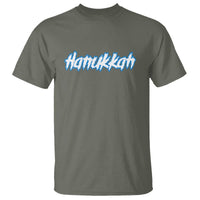 Hanukkah Heavy Metal T Shirt Jewish Menorah Dreidel - Wonder Print Shop