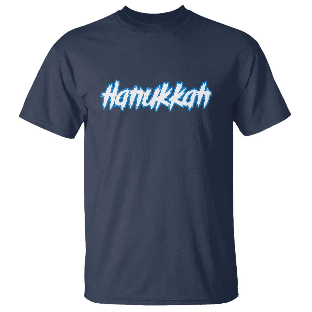 Hanukkah Heavy Metal T Shirt Jewish Menorah Dreidel - Wonder Print Shop