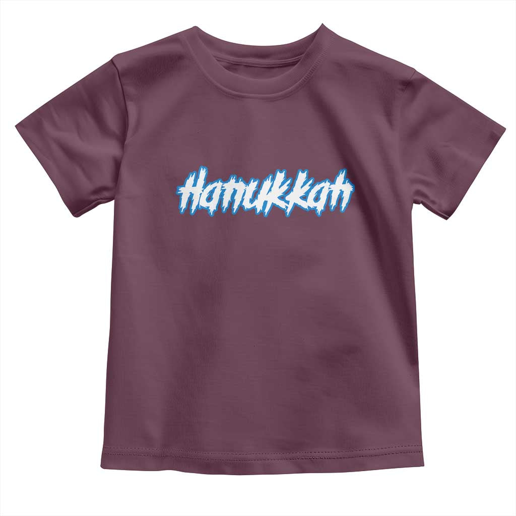 Hanukkah Heavy Metal Toddler T Shirt Jewish Menorah Dreidel - Wonder Print Shop