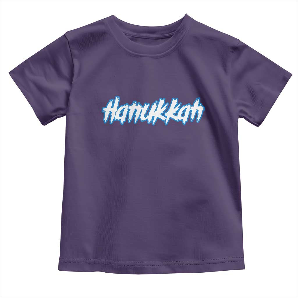 Hanukkah Heavy Metal Toddler T Shirt Jewish Menorah Dreidel - Wonder Print Shop
