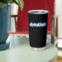 Hanukkah Heavy Metal Tumbler Cup Jewish Menorah Dreidel - Wonder Print Shop