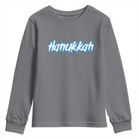 Hanukkah Heavy Metal Youth Sweatshirt Jewish Menorah Dreidel - Wonder Print Shop