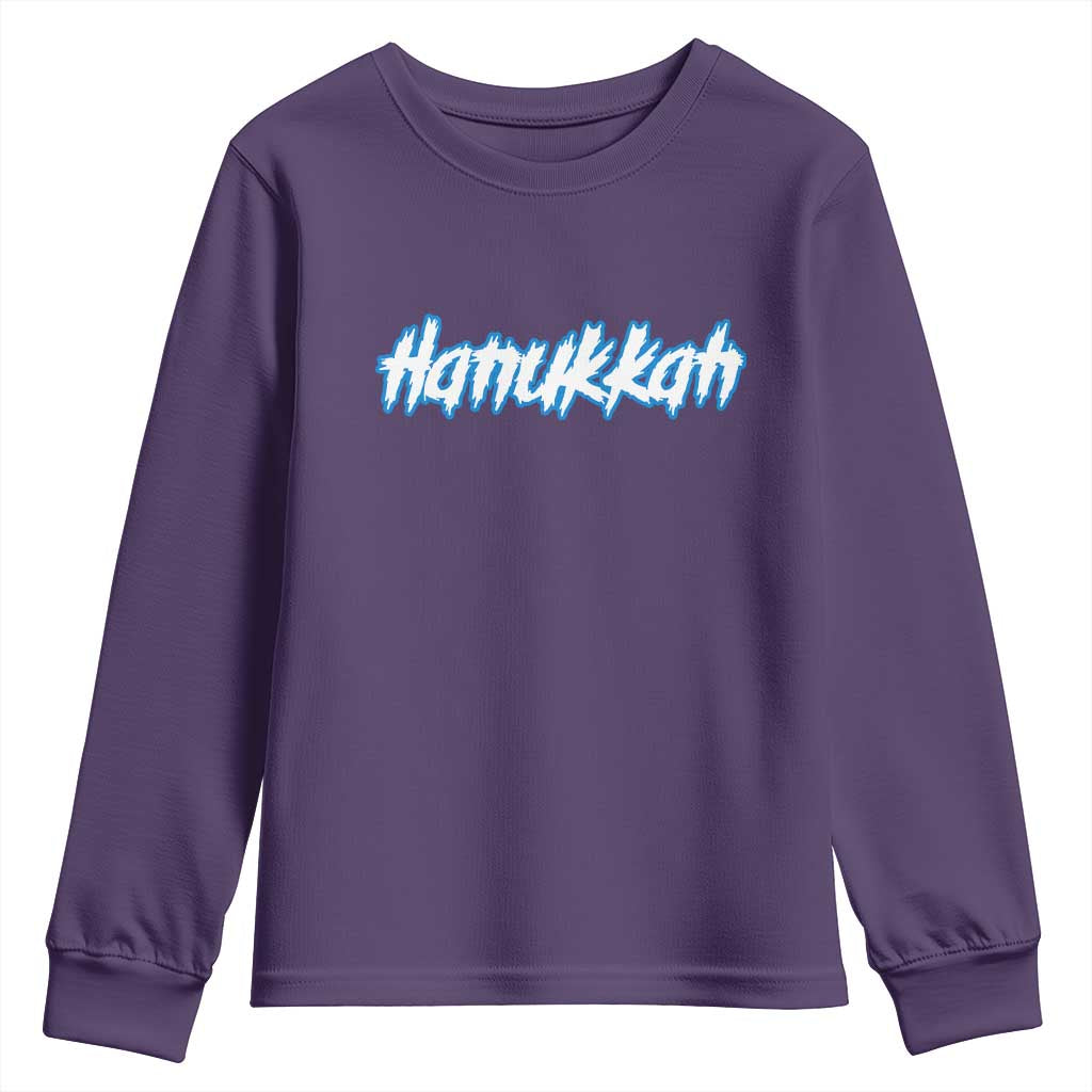 Hanukkah Heavy Metal Youth Sweatshirt Jewish Menorah Dreidel - Wonder Print Shop