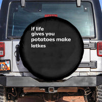 Life Gives Potatoes Make Latkes Spare Tire Cover Funny Hanukkah Gift Jewish Holiday - Wonder Print Shop