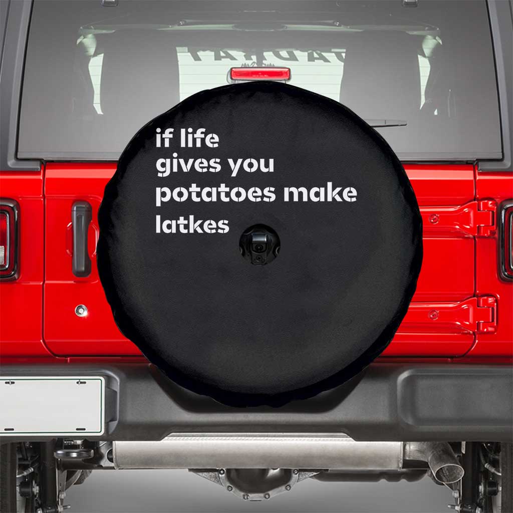 Life Gives Potatoes Make Latkes Spare Tire Cover Funny Hanukkah Gift Jewish Holiday - Wonder Print Shop