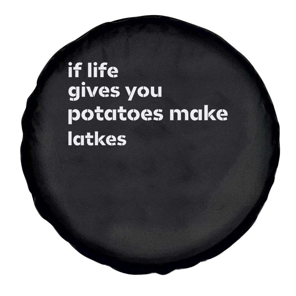Life Gives Potatoes Make Latkes Spare Tire Cover Funny Hanukkah Gift Jewish Holiday - Wonder Print Shop
