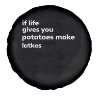 Life Gives Potatoes Make Latkes Spare Tire Cover Funny Hanukkah Gift Jewish Holiday - Wonder Print Shop