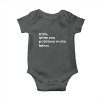 Life Gives Potatoes Make Latkes Baby Onesie Funny Hanukkah Gift Jewish Holiday - Wonder Print Shop