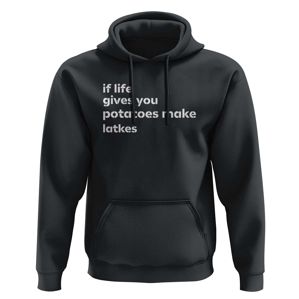Life Gives Potatoes Make Latkes Hoodie Funny Hanukkah Gift Jewish Holiday - Wonder Print Shop