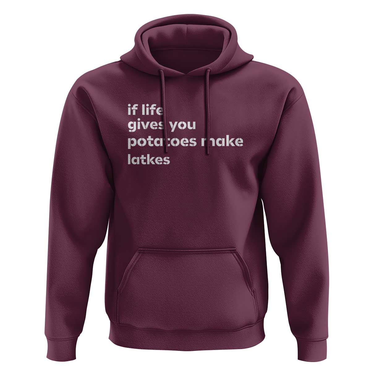 Life Gives Potatoes Make Latkes Hoodie Funny Hanukkah Gift Jewish Holiday - Wonder Print Shop
