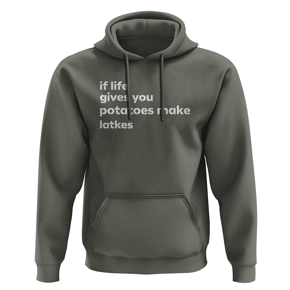 Life Gives Potatoes Make Latkes Hoodie Funny Hanukkah Gift Jewish Holiday - Wonder Print Shop