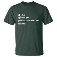 Life Gives Potatoes Make Latkes T Shirt Funny Hanukkah Gift Jewish Holiday - Wonder Print Shop
