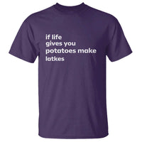 Life Gives Potatoes Make Latkes T Shirt Funny Hanukkah Gift Jewish Holiday - Wonder Print Shop